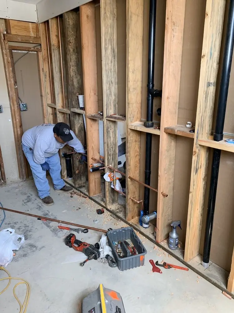 Commercial rough-in plumbing for Water Heater Replacement in North Amboy